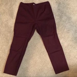 Maroon Capri Pants